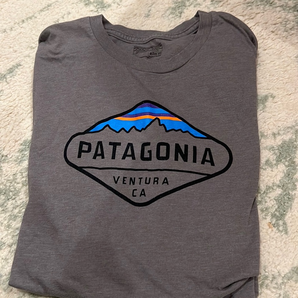 Grey short sleeve Patagonia tshirt